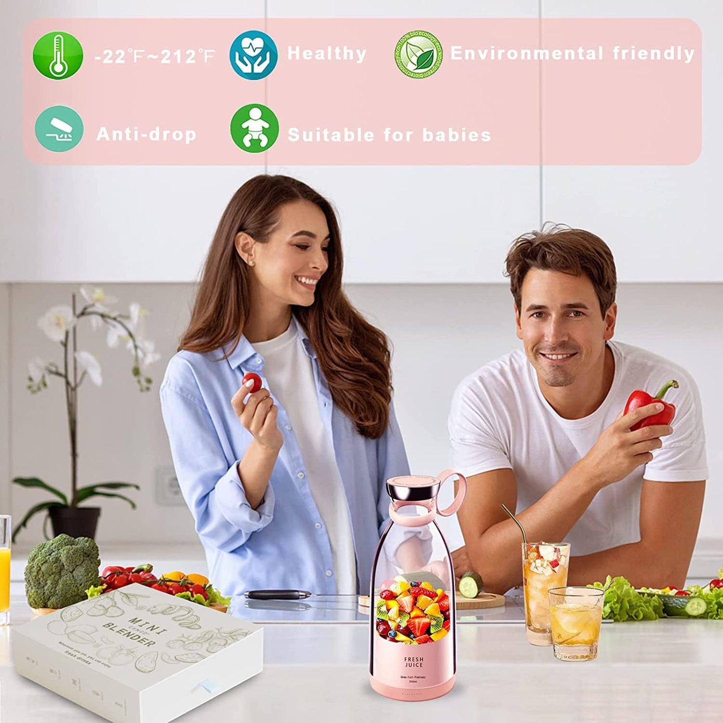 FreshGo™ Akku-Mixer für vitale Drinks