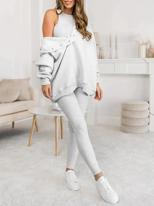 Fillie™ | Set aus Sweatshirt mit Kapuze, Weste und Hose (3er-Set)